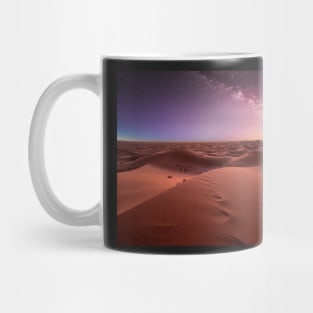 Sahara desert near Merzouga, Morocco , Africa at night Mug